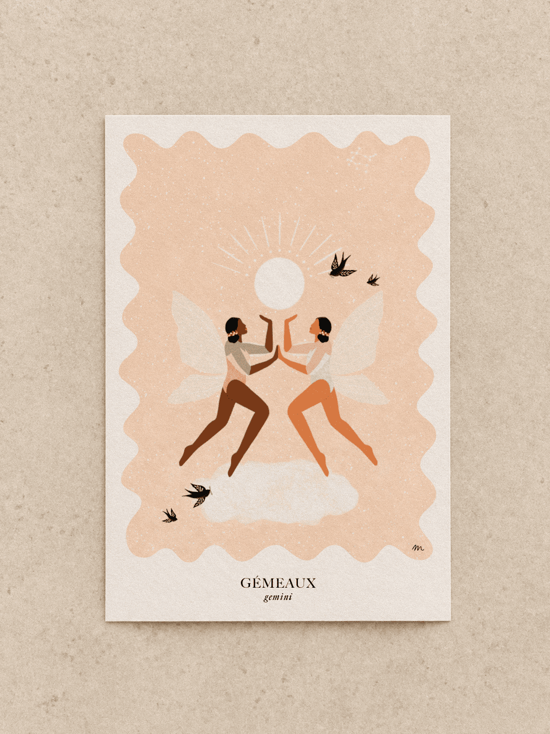 Carte postale Gémeaux