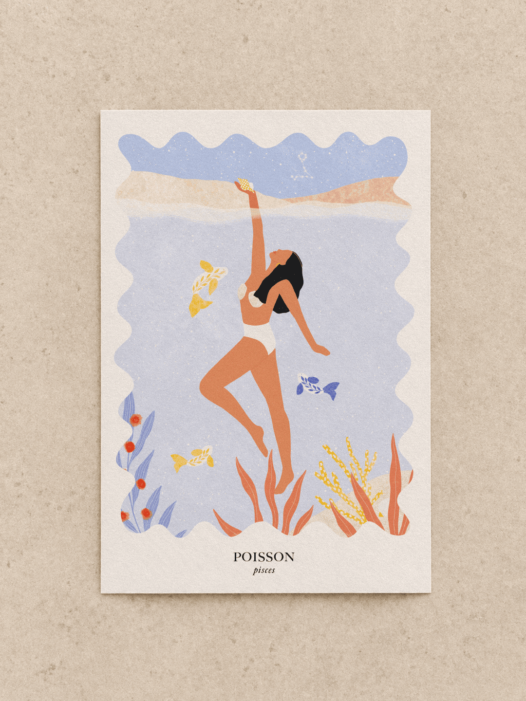 Carte postale Poisson
