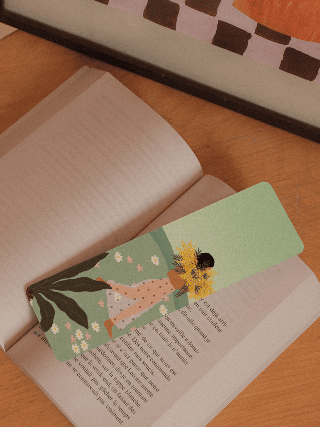 Marque page Mimosa