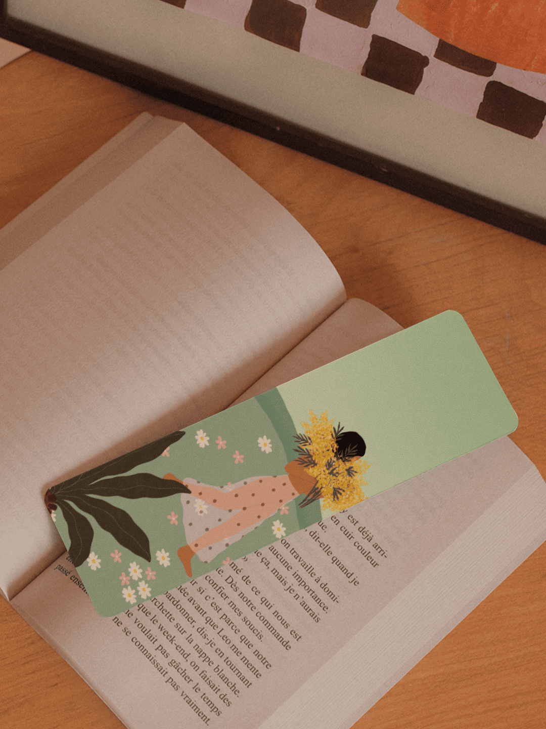 Marque page Mimosa